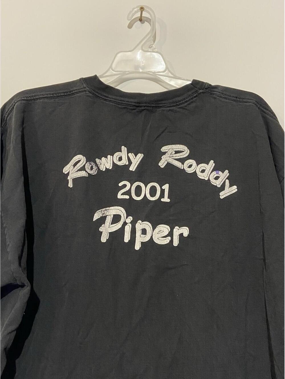 Mens Vintage 2001 Rowdy Roddy Piper Reality Check T Shirt Sz 2xl View 4